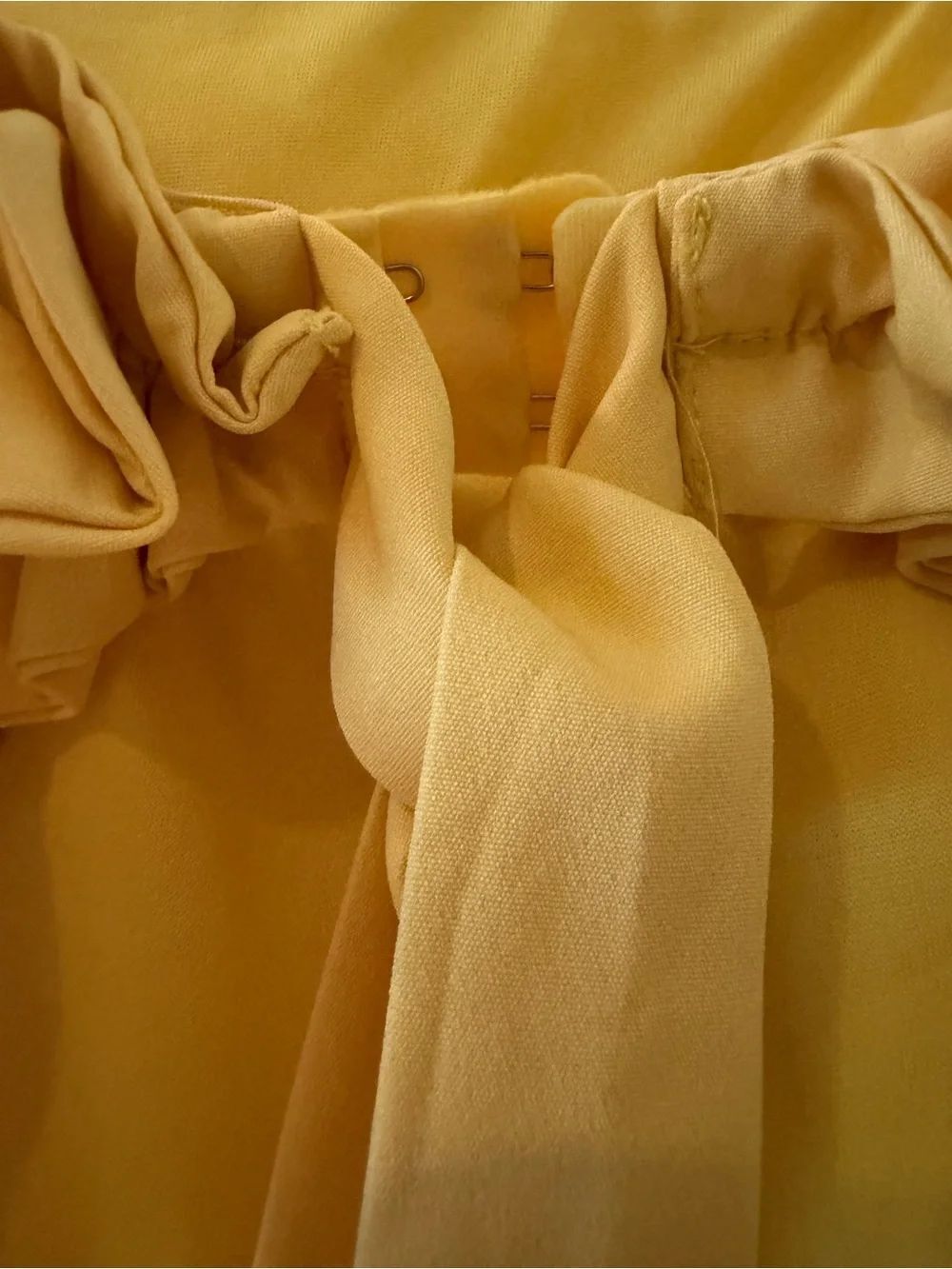 DO+BE Yellow Ruffle Off-Shoulder Dress - Picture 7 of 8